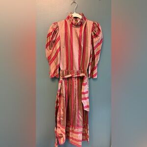 VTG 70s Belle France by Jane Schaffhausen cottagecore prairie puff sleeve dress